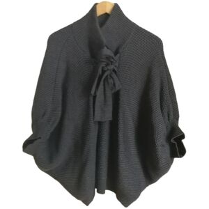 BANANA REPUBLIC Grey Oversize Merino Knit Cardigan